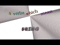 bring - 5 verbs synonym to bring sentence examples