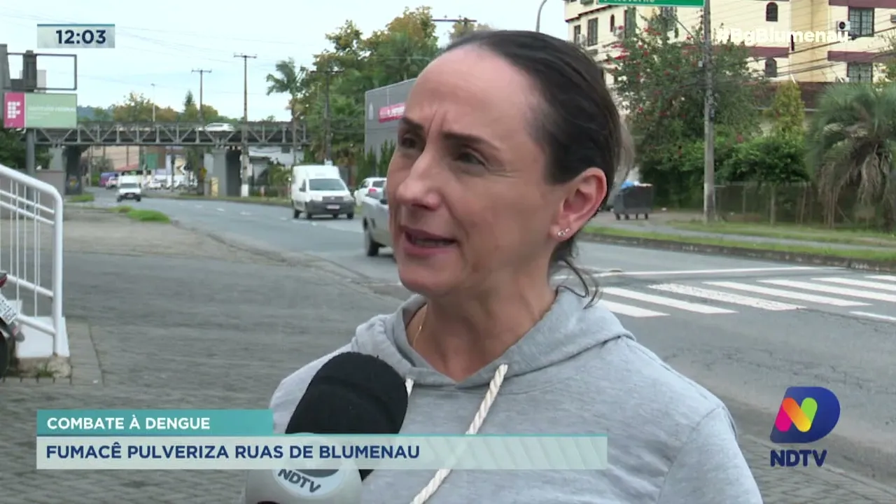 Combate à dengue: fumacê pulveriza ruas de Blumenau