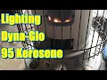 Lighting a Rusty Revived Dyna-Glo 95 Indoor Kerosene Heater for the first time