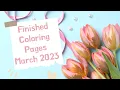 March Finished Coloring Pages