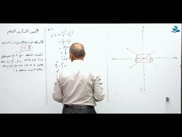 رياضيات السادس العلمي - الفصل الثاني - ألاسئله الوزارية الخارجية ج38