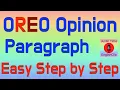 Opinion Paragraph ESL Writing OREO way Easy Steps