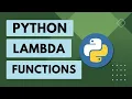 22 Python Basics Lambda functions Anonymous functions