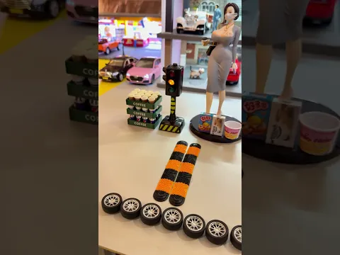 Speed Bump Challenge! 🚗💥 1:24 Model Car #automobile #bumping #car #toys