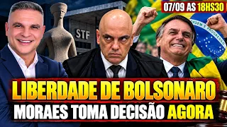 URGENTE: MORAES DECIDE AGORA SOBRE LIBERDADE DE BOLSONARO