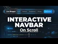 Interactive Navbar That Responds to Scroll Behavior Tailwind CSS