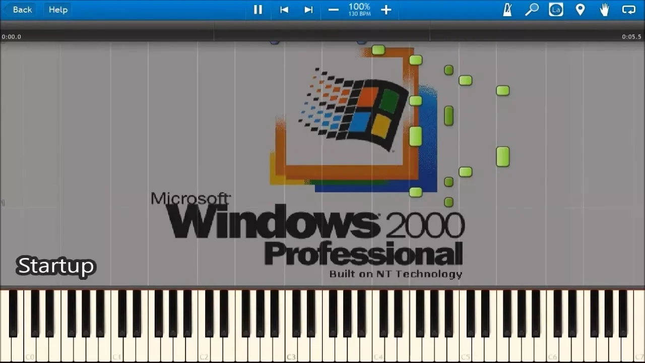 WINDOWS 2000 SOUNDS IN SYNTHESIA