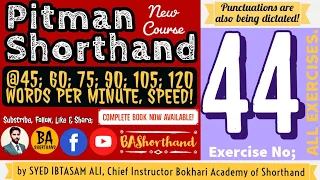 Ex Pitman Shorthand New Course New Era Dictation 60WPM BA Shorthand SYED IBTASAM ALI