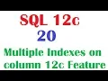 SQL 12c Tutorial 20 SQL 12c Creating Multiple Indexes on column