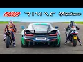 Download Lagu MotoGP Bike v Rimac Nevera v Turbo Hayabusa: DRAG RACE