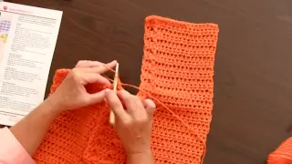 Learn to Crochet the Wrap With Slits Using Super Saver by Red Heart