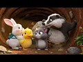 🐰🐥Roro, Dodo \u0026 Kiki: Meeting Boris the Badger \u0026 The Secret Underground Tunnel