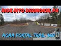 Ride the Portal into Shamokin PA from AOAA Trail - 360 trail