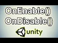 Unity Tutorial OnEnable OnDisable Gameobject