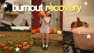 a fall weekend in my life recovering from burnout