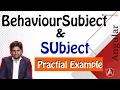 Whtat is Subject and BehaviourSubject in Angular Data Sharing Angular 12 13 Tutorial