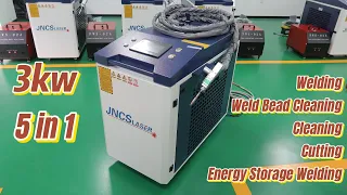 3KW 5 in 1  Handheld Fiber Laser Welding Cleaning Cutting Machine for Energy Storage Battery Weld