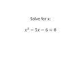 Tips for TI Technology Numerical Solve TI Nspire