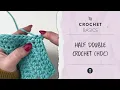 How to Half Double Crochet C Beginner Crochet Tutorial with Bernat Maker Home Dec