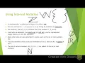 1 1 Interval Notation and Set Notation Notes