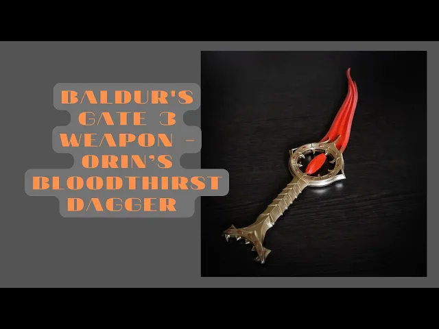 Baldur's Gate 3 Bloodthirst dagger Orin video thumbnail