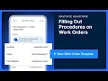 Navigate MaintainX Filling Out Procedures on Work Orders