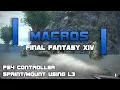Final Fantasy XIV Macros Sprint and Mount using L3