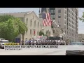 Community members first responders pay tribute to fallen Spartanburg Co Deputy