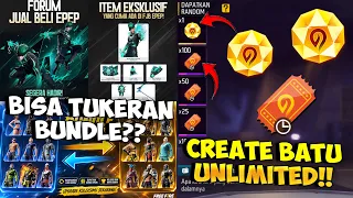 FITUR FF BISA TUKERAN BUNDLE !! Cara Dapat Create Batu Kuning & Incubator Voucher Unlimited Terbaru