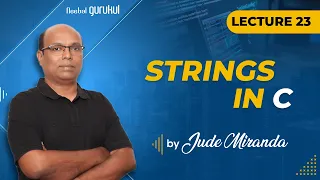 Lecture 23 Strings in C C Programming for beginners by Mr Jude Miranda