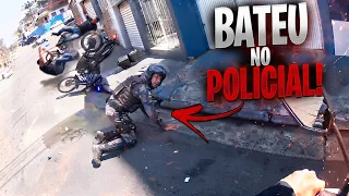 Os Melhores Enquadros 47 - LADRÕES EM FUGA BATEM EM POLICIAL!
