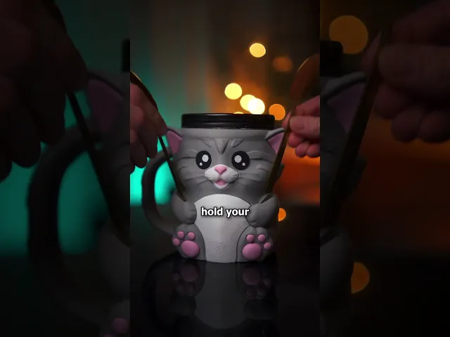 Cuddles, the Cat Ice Pint Holder video thumbnail