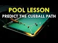 Pool Lesson Calculate The Cue Ball Path Using The Tangent Line
