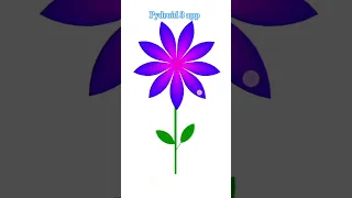 Draw Flower in Python pydroid 3 app turtle graphics design