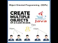 Java OOPs Creating Multiple Objects from a Single Class