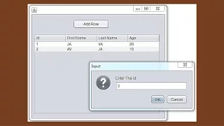 JAVA Tutorial - How To Add A Row To JTable From JOptionPane in Java NetBeans With Source Code