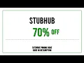 Stubhub Promo Code 2025 March
