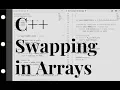 C Swapping Values in Arrays