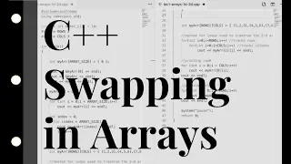 C Swapping Values in Arrays