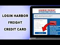 How To Login Harbor Freight Credit Card 2024 Harbor Freight Credit Card Online Sign In Guide