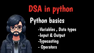 Python Basics Variables Data Types Type Casting Input Output Operator code