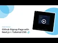 ASMR Programming - Github Singup Page