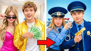 Сын Богатого Папы стал Полицейским !