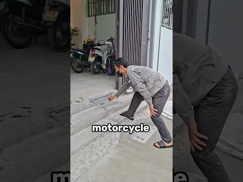 Why Hide a Motorcycle Ramp in the Stairs?