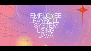 Employee Payroll System using Java