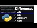 Difference Between List Tuple Set and Dictionary in Python Craw Security