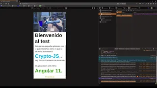 Aplicacion sencilla usando Crypto-JS en Angular 11
