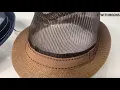 Download Lagu WITHMOONS Mesh Fedora Hat Short Brim with Band Sun Trilby Straw Panama