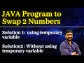 How to Swap two numbers in Java Java interview questions and answers
