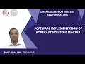 Software Implementation of Forecasting using MINITAB